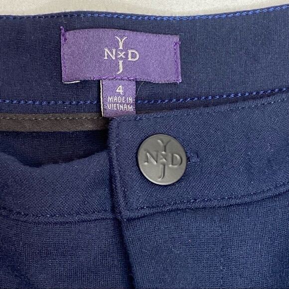 NYDJ navy blue skinny ponte knit pants size 4 - Picture 12 of 16